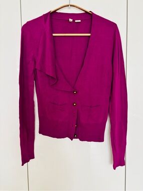Moth Vibrant Fuchsia Knit Top